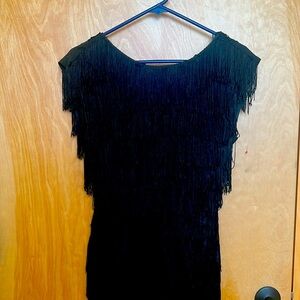 Black Flapper Cocktail Dress
